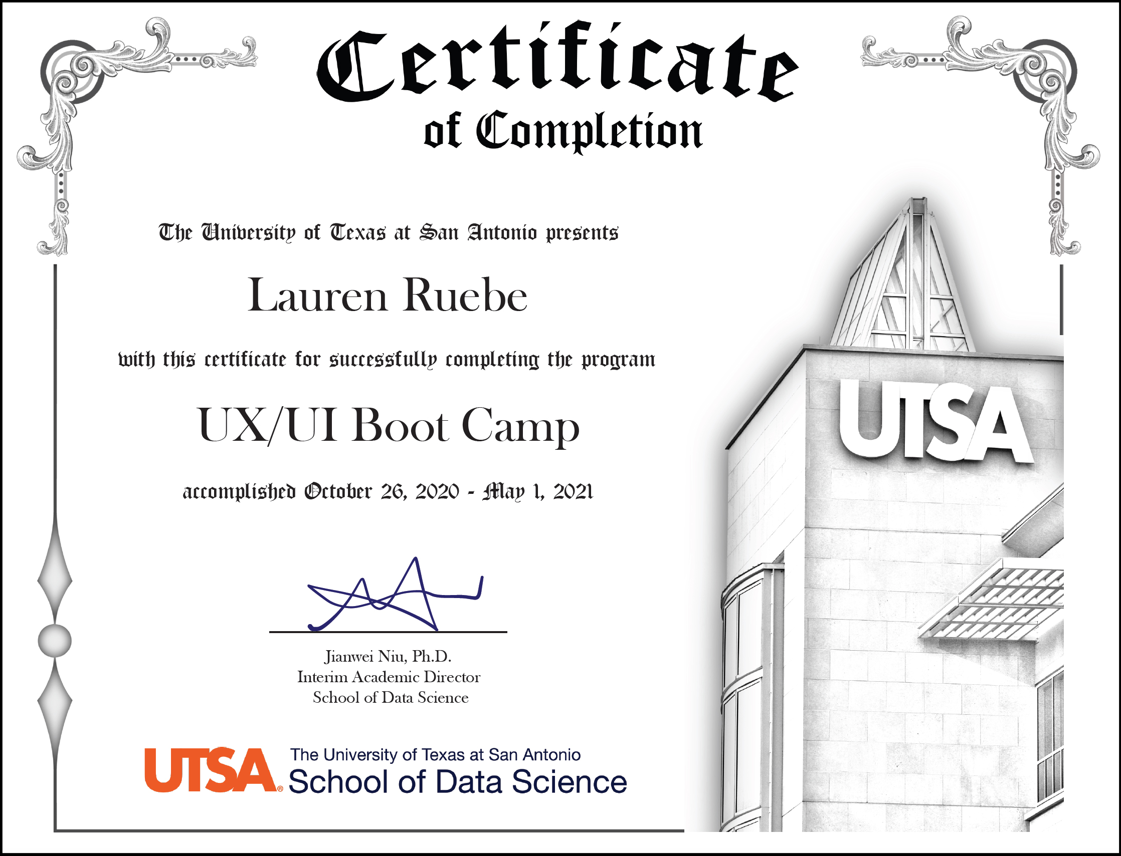 UX UI Certificate